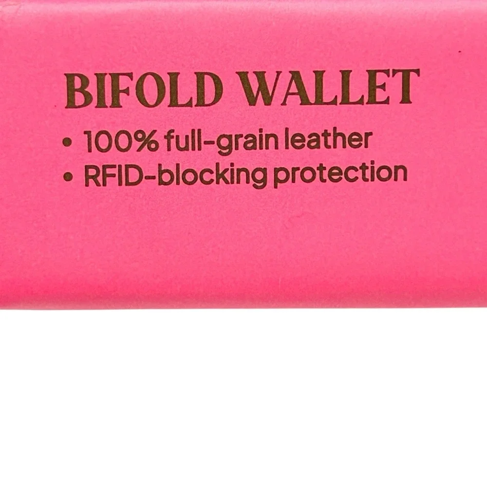 Patricia Nash Nazari Tooled Leather Bifold Wallet Florence Tan Brown Print RFID